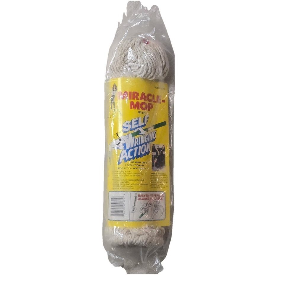 Vtg Miracle Mop Refill Replacement‎ Mop Head Model #315 NEW